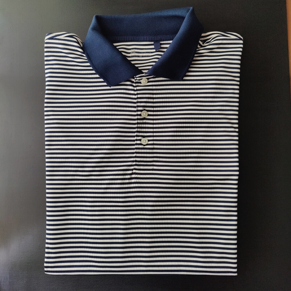 Gear For Sports | Navy Striped Men's ⛳ Golf Shirt